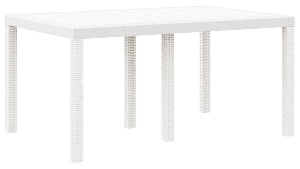 Kert étkező szett 7 db Fehér Polt rattan