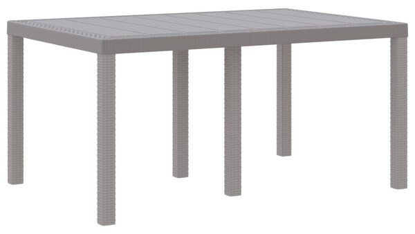 Kert étkező szett 5 db Világosszürke Polt rattan