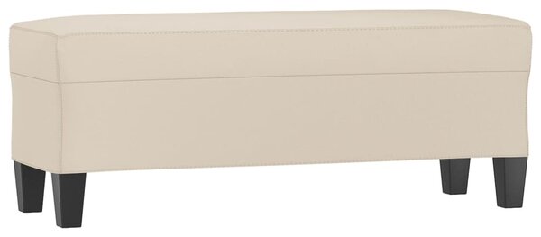 Krémszínű mikroszálas szövet pad 100 x 35 x 41 cm