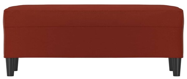 Bordó műbőr pad 100 x 35 x 41 cm