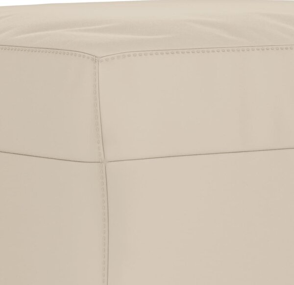 Krémszínű mikroszálas szövet pad 100 x 35 x 41 cm