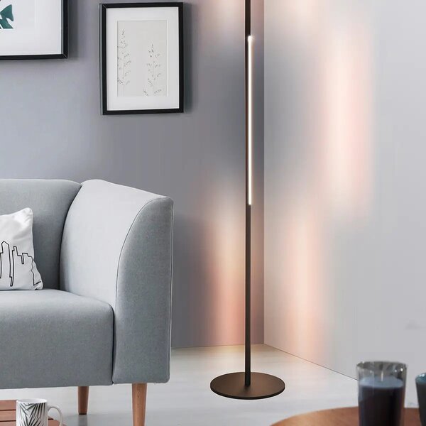 LED állólámpa Teta – Fekete