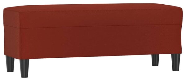 Bordó műbőr pad 100 x 35 x 41 cm