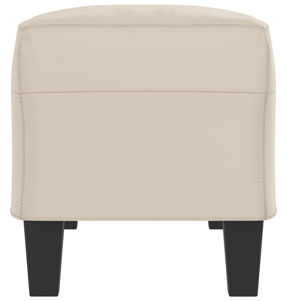 Krémszínű mikroszálas szövet pad 100 x 35 x 41 cm
