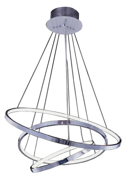 Luxus csillár Wheel 3 Dimm króm – Szürke