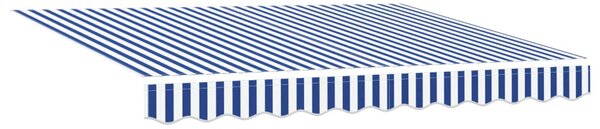 Behúzható napellenző Kék és Fehér 300 x 250 cm