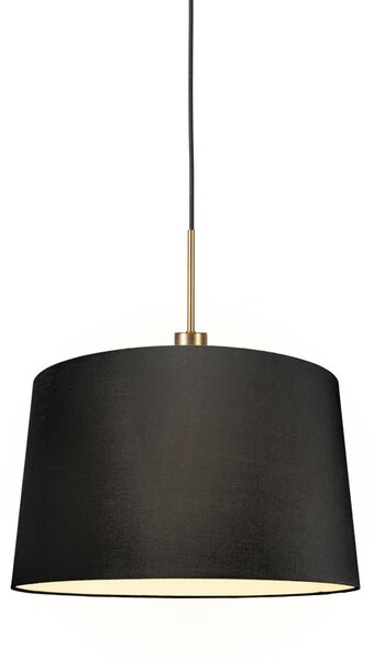 Modern függőlámpa bronz árnyékolóval 45 cm fekete - Combi 1