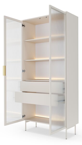 LIMU 91 2D2S magas vitrin - kasmír / arany
