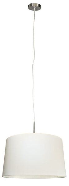 Modern függesztett lámpaacél, 45 cm fehér árnyalattal - Combi 1