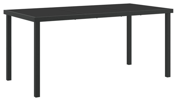 Kert étkező szett 7 pcs Fekete és Világosszürke PE Rattan