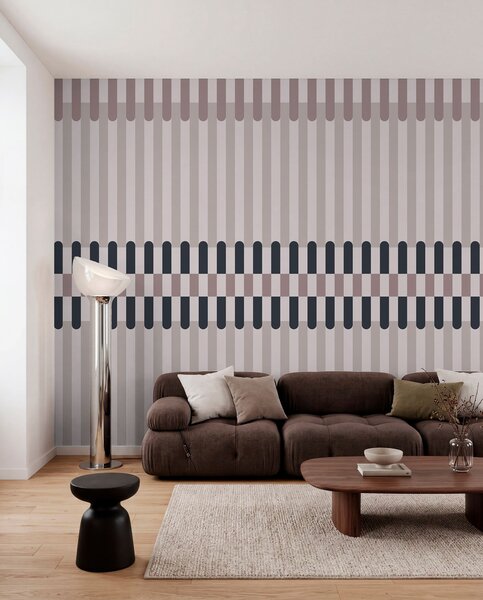 Fotótapéta Csíkos mintázat krém és sötétkék árnyalatokban, Fotótapéta geometria, w05150v2 : Uwalls.hu