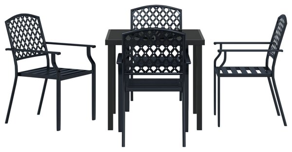 Kert étkező szett 5 pcs Antracit Porszórt acél