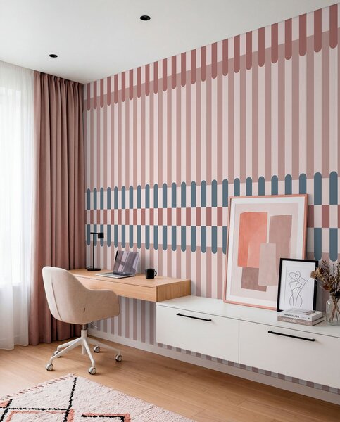 Fotótapéta Csíkos mintázat rózsaszín és kék árnyalatokban, Fotótapéta geometria, w05150v5 : Uwalls.hu