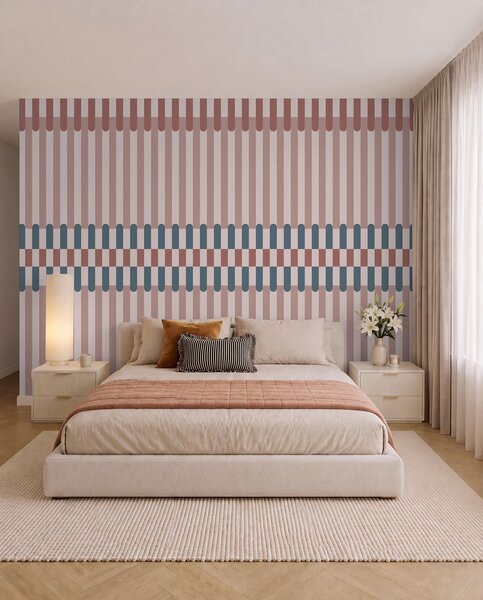 Fotótapéta Csíkos mintázat rózsaszín és kék árnyalatokban, Fotótapéta geometria, w05150v5 : Uwalls.hu