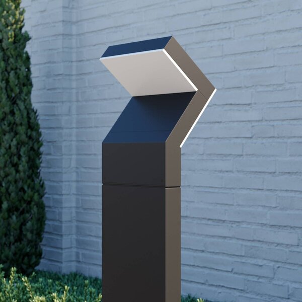 Arcchio LED-es útvilágítás Havin, antracit, fém, 100cm, Fekete, Alumínium, Modern