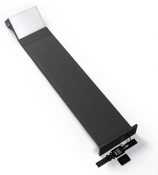 Arcchio LED-es útvilágítás Havin, antracit, fém, 100cm, Fekete, Alumínium, Modern