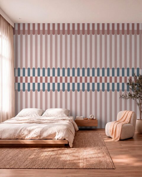 Fotótapéta Csíkos mintázat rózsaszín és kék árnyalatokban, Fotótapéta geometria, w05150v5 : Uwalls.hu