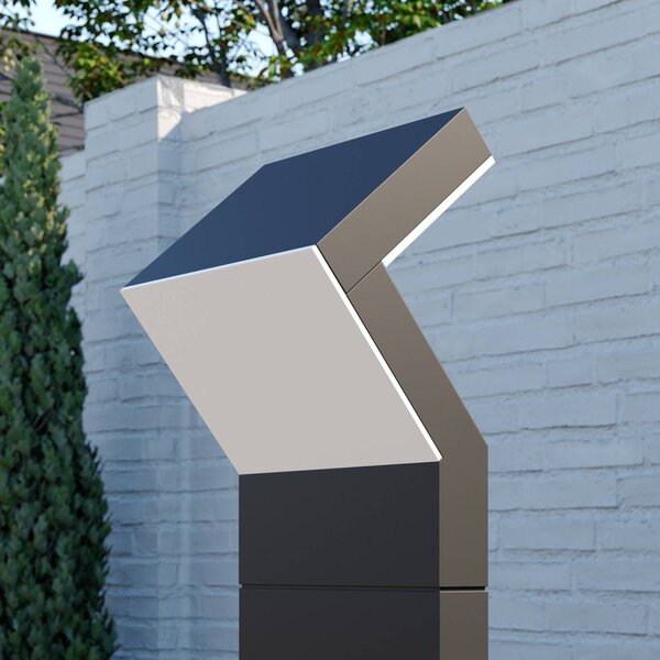 Arcchio LED-es útvilágítás Havin, antracit, fém, 100cm, Fekete, Alumínium, Modern