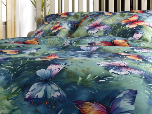 Mikroszálas ágynemű COLORFUL BUTTERFLY, színes Ágyneműhuzat mérete: 70 x 90 cm | 140 x 220 cm