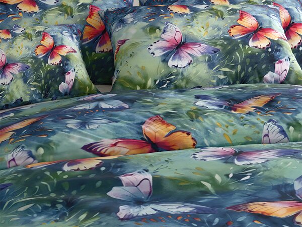 Mikroszálas ágynemű COLORFUL BUTTERFLY, színes Ágyneműhuzat mérete: 70 x 90 cm | 140 x 220 cm