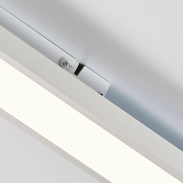 Arcchio Enora LED panel, 3500lm, fehér, fém, 119,5 cm, cm, Fehér / opál, Nappali / Étkező, Műanyag, Modern