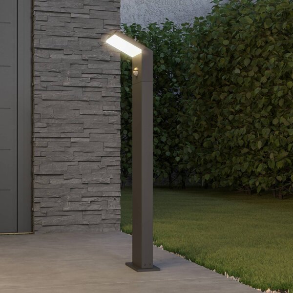 Arcchio LED-es útvilágítás Yolena, szenzoros, 100cm, antracit, Fekete, Alumínium, Modern