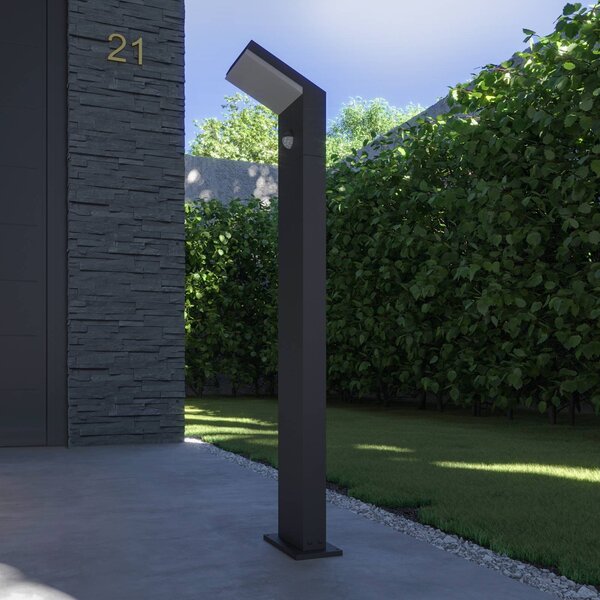 Arcchio LED-es útvilágítás Yolena, szenzoros, 100cm, antracit, Fekete, Alumínium, Modern
