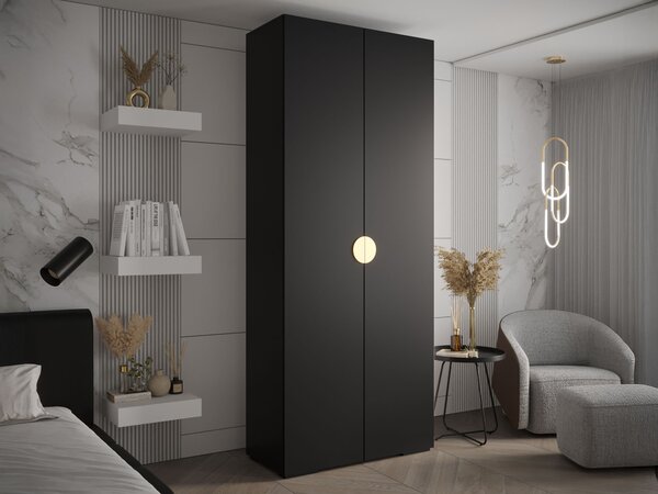 INOVA 4 ruhásszekrény 100x237x47 - fekete