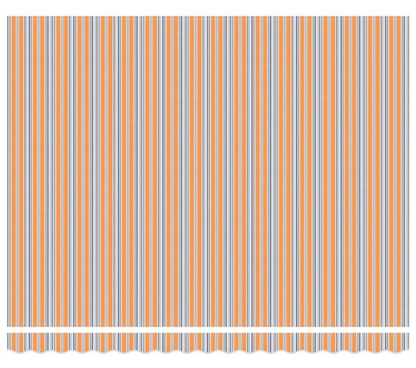 VidaXL Behúzható napellenző Narancs és Szürke 400 × 300 cm