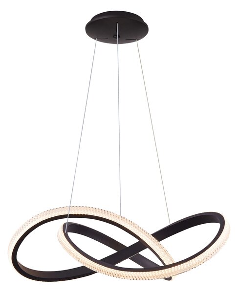 LED szabályozható csillár Infinity 80 Cct fekete távirányítóval