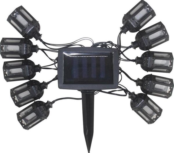 Füzér Strend Pro Garden, lámpás, napelemes, 10x LED, 1,8+2 m