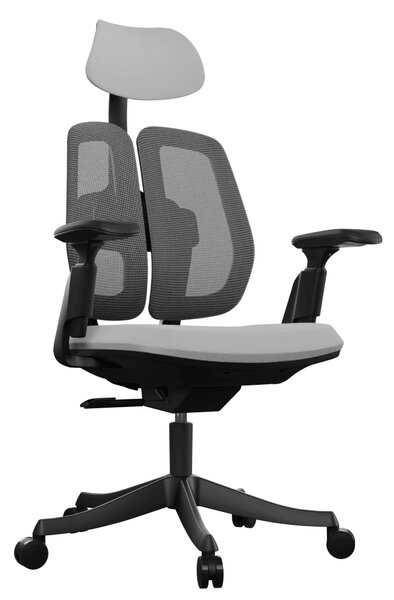 Ergonomikus irodai szék Liftor Active, szürke (textil + háló)
