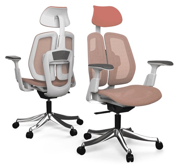 Ergonomikus irodai szék Liftor Active, rózsaszín (háló)
