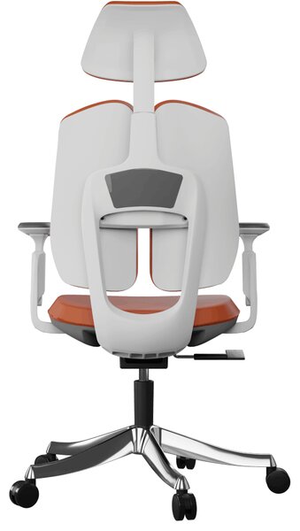 Ergonomikus irodai szék Liftor Active, narancssárga (valódi bőr)