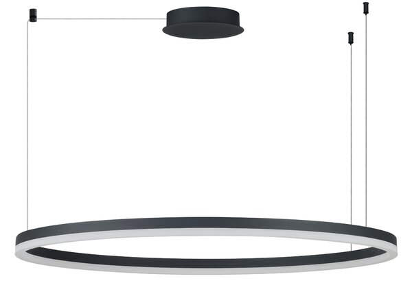 Modern csillár Halo 120 CCT fekete távirányítóval