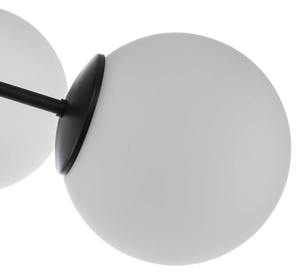 EMIBIG LIGHTING Pregos 6 fekete mennyezeti világítás, izzós, dimmelhető, Fekete, Folyosó, fém, Modern