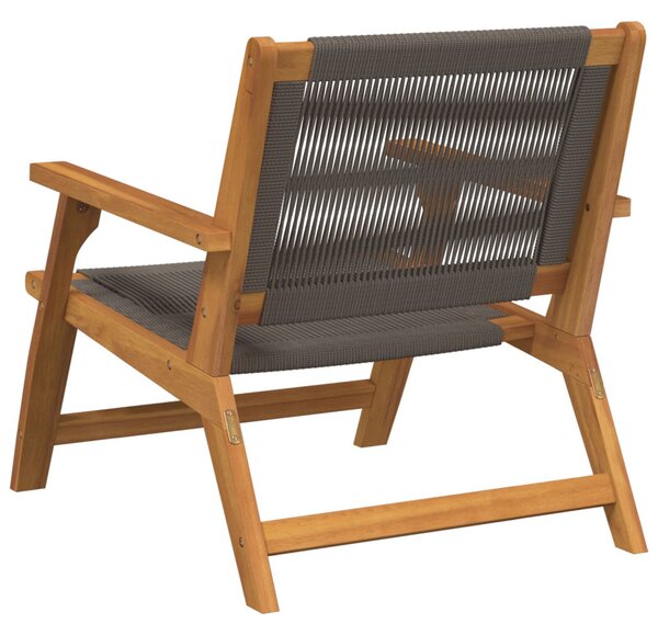 Kerti Székek 2 db Szürke 67x77x73 cm Tömör Akácfa