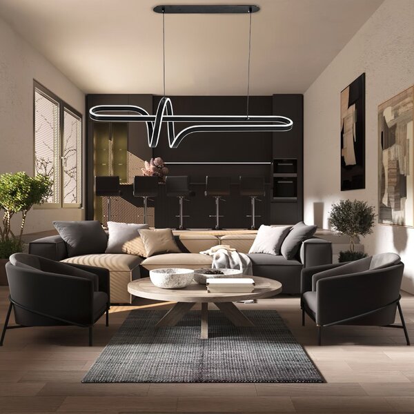 LED lámpa G038-CP Black
