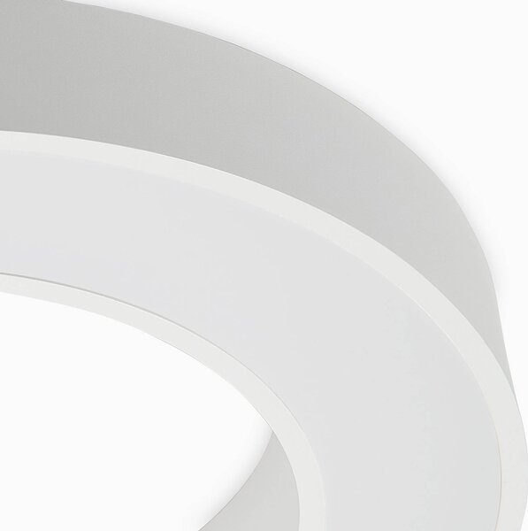 Arcchio Sharelyn LED mennyezeti világítás, 60 cm átmérőjű, fehér, dimmelhető, dimmelhető, Fehér / opál, Konyha, Alumínium, Modern