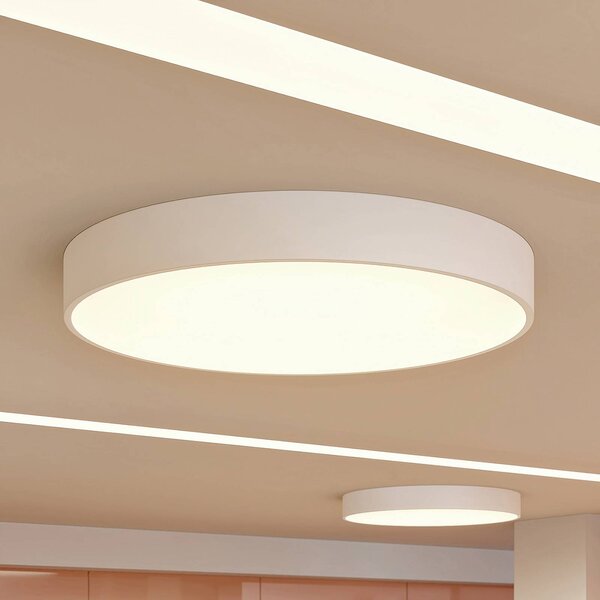 Arcchio LED mennyezeti lámpa Noabelle, Ø 80 cm, fehér, fém, dimmelhető, Fehér / opál, Konyha, fém, Modern
