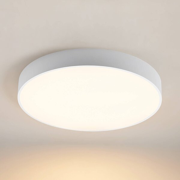 Arcchio LED mennyezeti lámpa Noabelle, Ø 80 cm, fehér, fém, dimmelhető, Fehér / opál, Konyha, fém, Modern