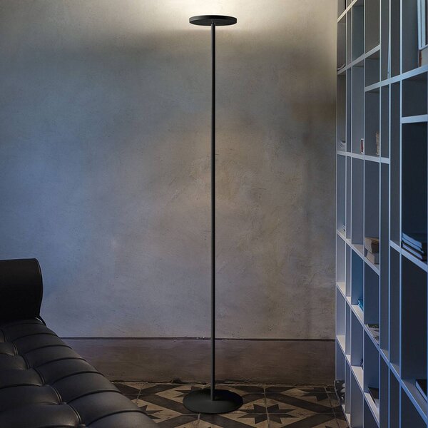 Linea Light Marija LED állólámpa, fekete, dimmelhető, Fekete, Nappali / Étkező, fém, Modern