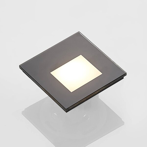 Arcchio LED-es süllyesztett lámpa Vexi, 7,8 cm x cm, fekete, CCT, dimmelhető, Fekete, Folyosó, Alumínium, Modern