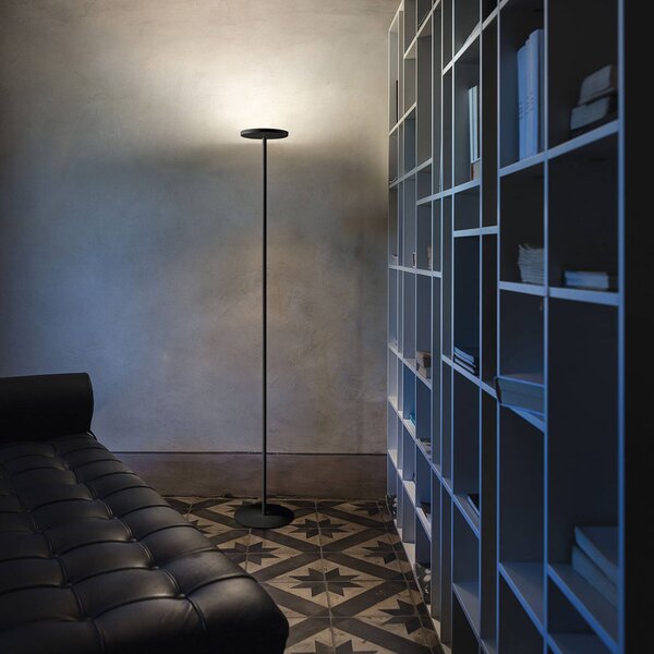 Linea Light Marija LED állólámpa, fekete, dimmelhető, Fekete, Nappali / Étkező, fém, Modern