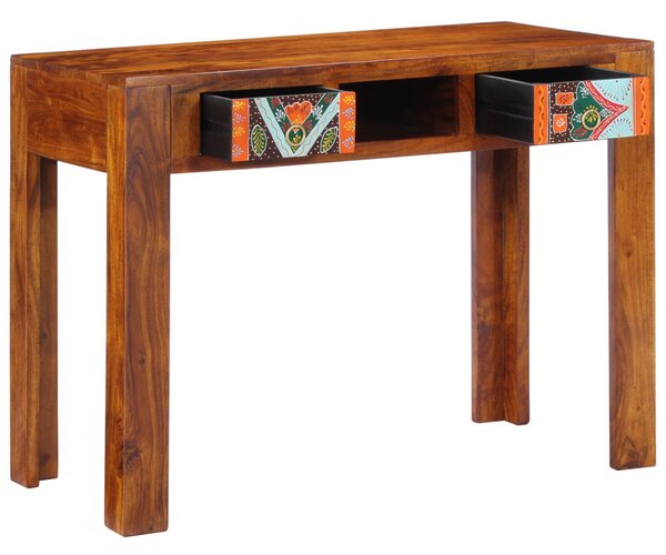 Íróasztal 100x50x75 cm Tömör akácfából