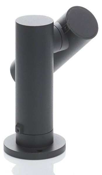 Lucande Narea LED-es állólámpa, állítható, 14 cm-es, Alu / szürke / cink, Alumínium, Modern