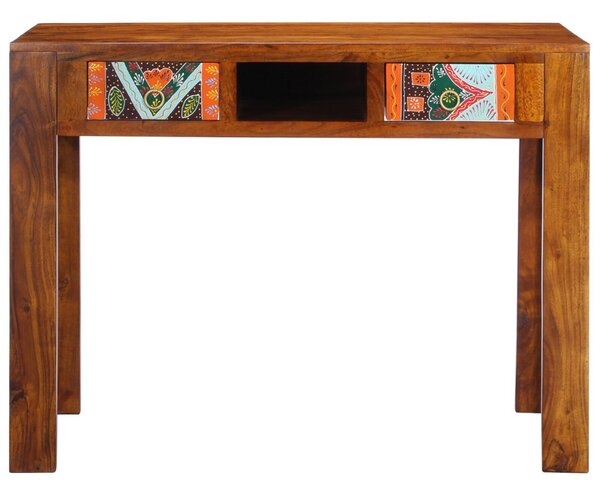 Íróasztal 100x50x75 cm Tömör akácfából