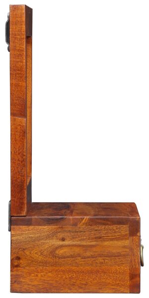 Fali Szekrény 40x20x50 cm Tömör Akác
