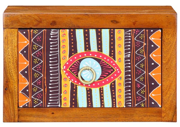 Éjjeli szekrények 2 db 35x30x22 cm Tömör akácfából