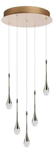 Design csillár Dalma 5 Gold – Arany